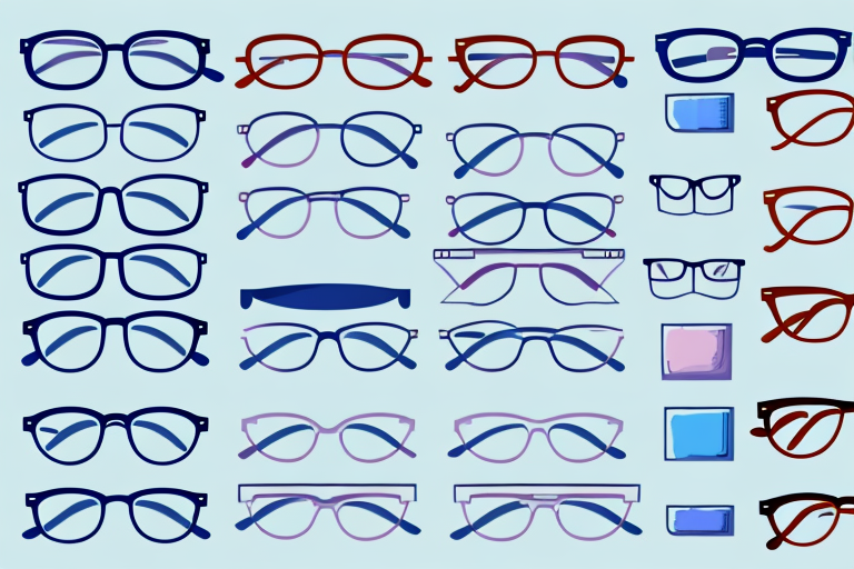A variety of glasses on a shelf