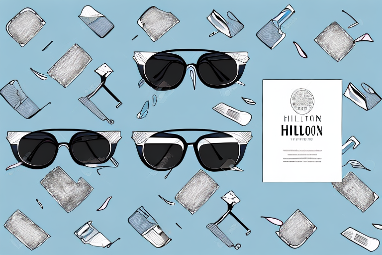 A pair of stylish and chic hilton sunglasses