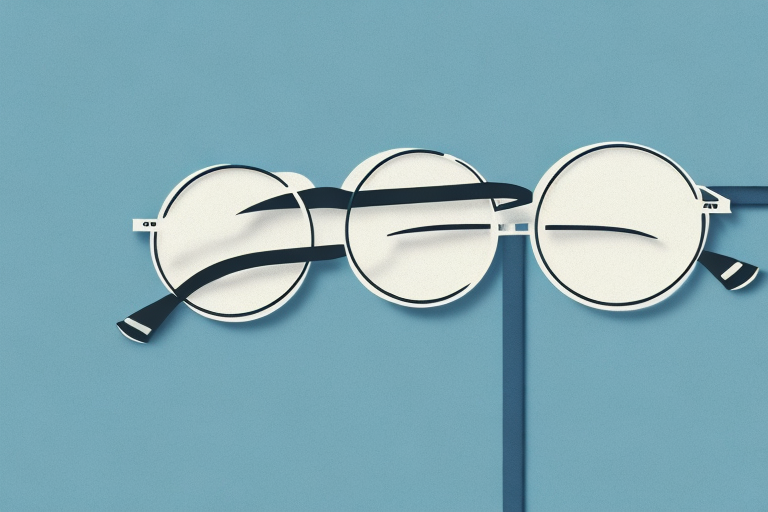 A pair of classic round-rimmed glasses on a light background