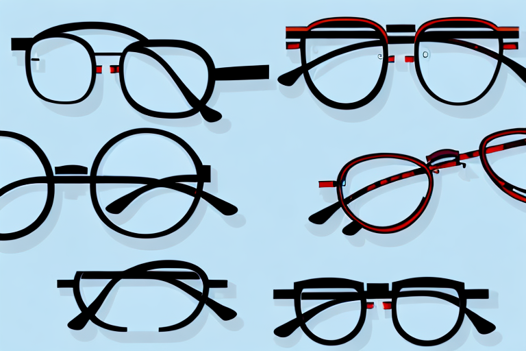 A pair of glasses with different lenses and frames to represent the variety of choices available when selecting the best speed glasses