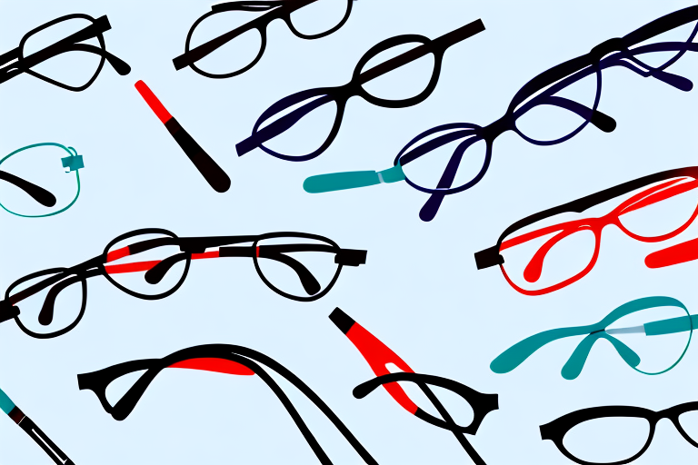 A variety of eyeglass cords in different colors and styles
