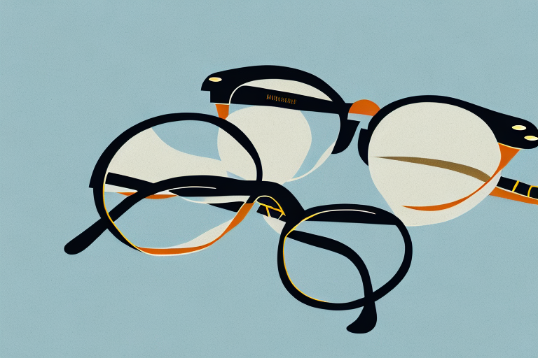 A pair of classic moscot glasses